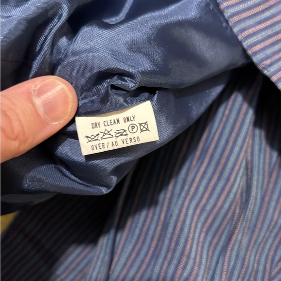 Vintage Lizsport Blue Relaxed Fit V-Neck Pantsuit - Picture 16 of 16